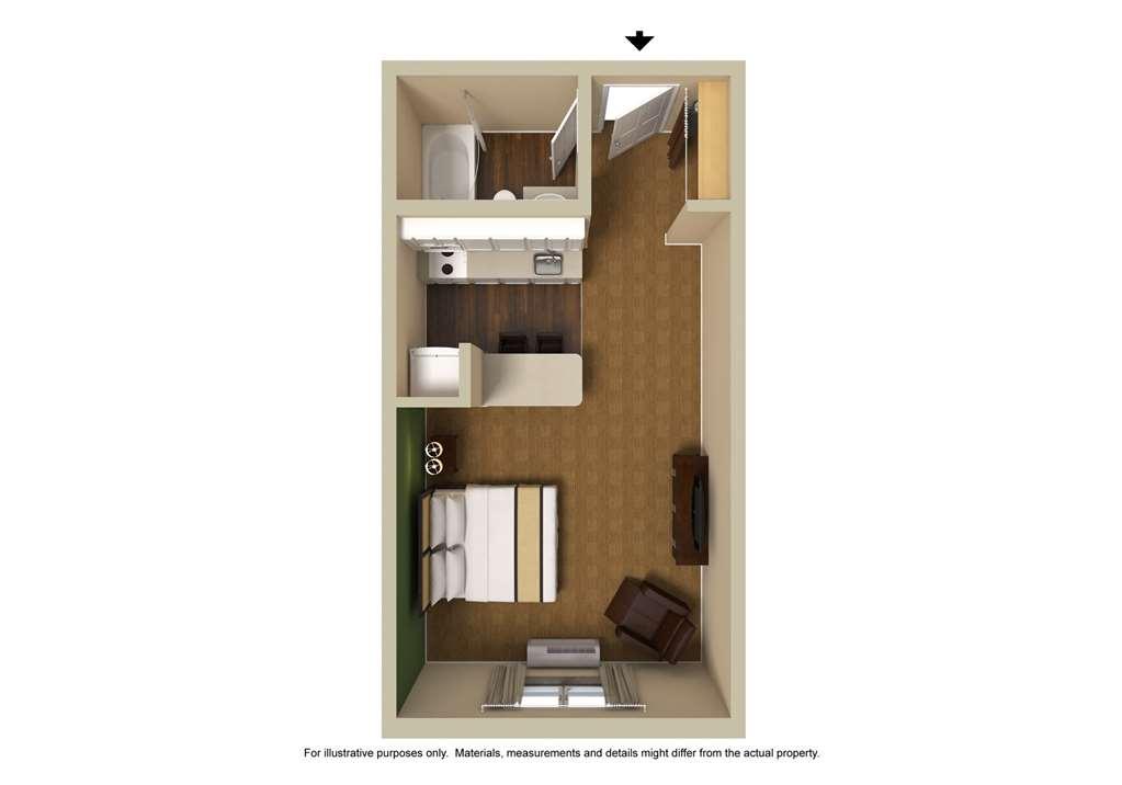 Extended Stay America Select Suites - Chicago - Даунърс Гроув Стая снимка